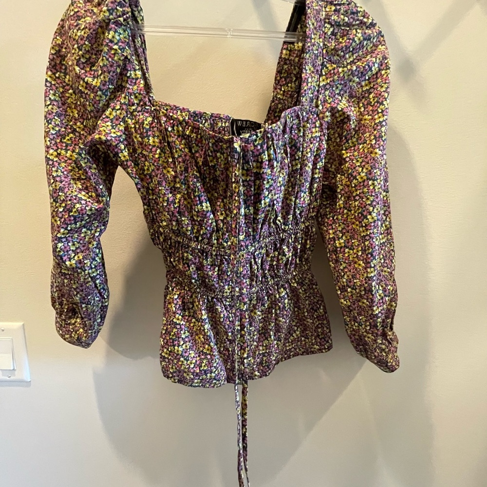 J crew floral blouse never worn